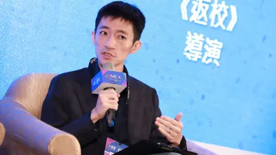 新媒體暨影視音發展協會(NMEA)舉辦亞洲新媒體高峰會,26日邀請《返校》監製李烈、導演徐漢強(見圖)、赤燭遊戲共同創辦人姚舜庭,以遊戲改編電影為主題對談。(NMEA提供)