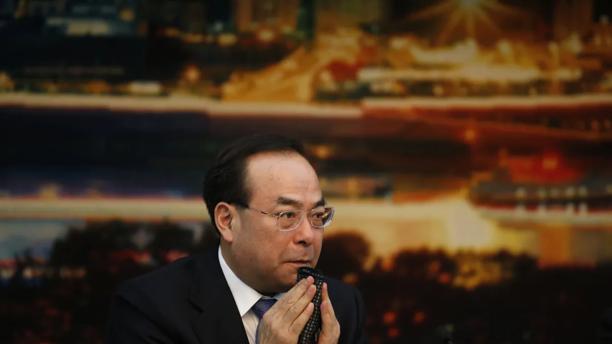 中共十九大之前落馬的前重慶市委書記孫政才(AP)