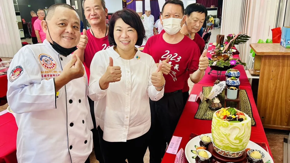 嘉義市廚師職業工會舉辦2023年金廚獎競賽暨名廚廚藝秀。(圖/嘉義市政府提供)