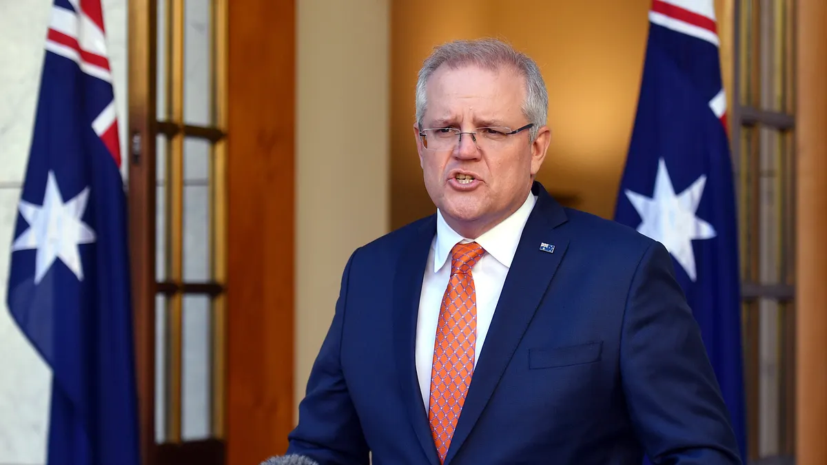 香港《國安法》等於終結一國兩制,澳洲總理莫里森7月9日宣布暫停與香港的引渡協議。(AP) 香港《國安法》等於終結一國兩制,澳洲總理莫里森7月9日宣布暫停與香港的引渡協議。(AP)