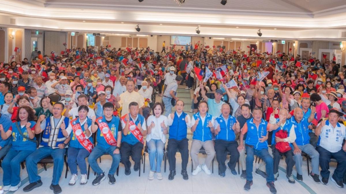 王金平站台大旗美力挺柯志恩!喊話「大旗美贏、高雄就贏」盼翻轉高雄