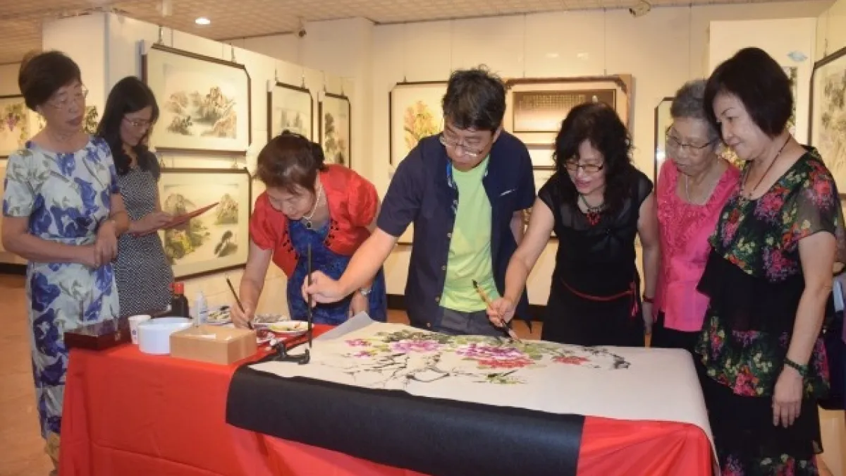 王金村師生水墨畫聯展 於大甲裕珍馨文化館亮相