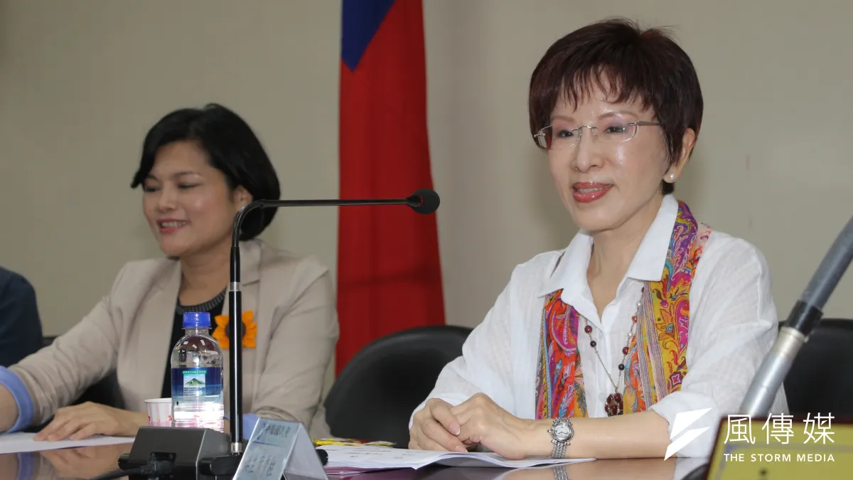 國民黨黨主席洪秀柱出席「女性公職人員暨婦女領導幹部與主席有約」活動。(葉信菉攝)