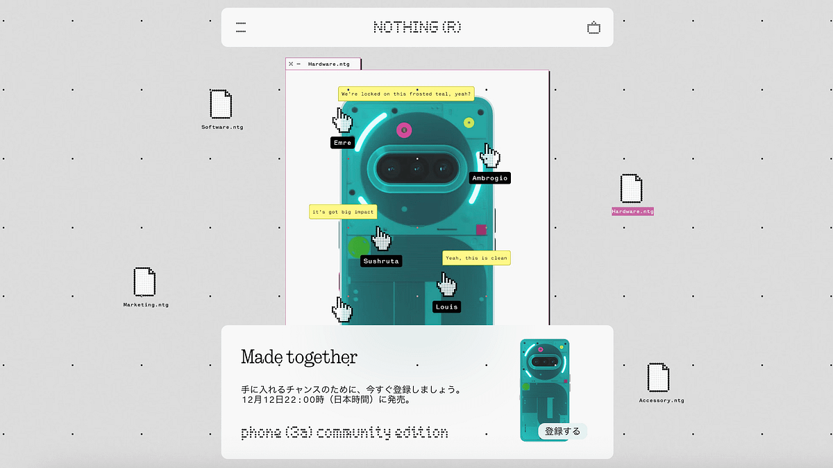 NothingがAIネイティブOS開発を加速するため、評価額13億ドルのまま500万ドルのコミュニティ投資ラウンドを開始した。(写真/Nothing提供) NothingがAIネイティブOS開発を加速するため、評価額13億ドルのまま500万ドルのコミュニティ投資ラウンドを開始した。(写真/Nothing提供)