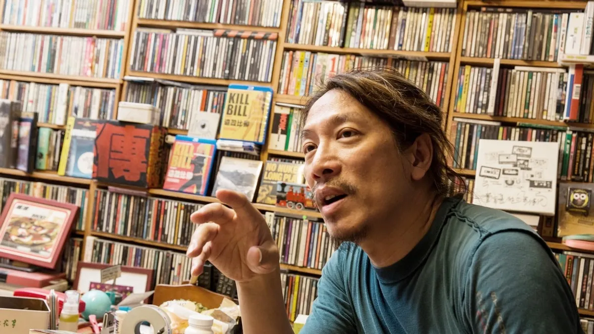 豬頭皮的工作室,宛如一個隱藏在都市巷弄內的二手唱片行(圖/作者提供) 豬頭皮的工作室,宛如一個隱藏在都市巷弄內的二手唱片行(圖/作者提供)