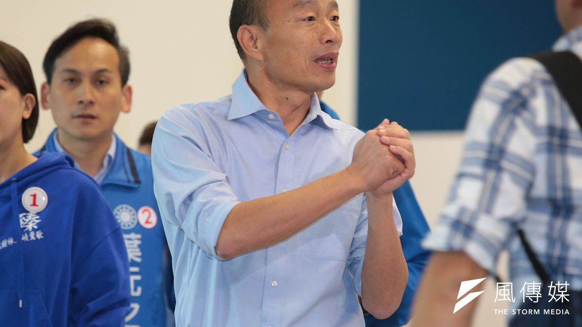 20181031-國民黨高雄市長候選人韓國瑜31日力挺新北市議會新人「水龍頭連線」。(顏麟宇攝) 20181031-國民黨高雄市長候選人韓國瑜31日力挺新北市議會新人「水龍頭連線」。(顏麟宇攝)