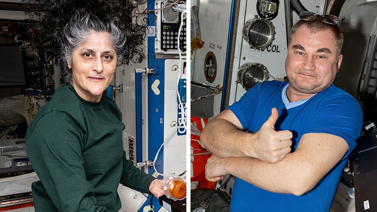 美國航太總署太空人威廉斯(Suni Williams)與威爾莫爾(Butch Wilmore)。(翻攝自國際太空站粉專) 美國航太總署太空人威廉斯(Suni Williams)與威爾莫爾(Butch Wilmore)。(翻攝自國際太空站粉專)