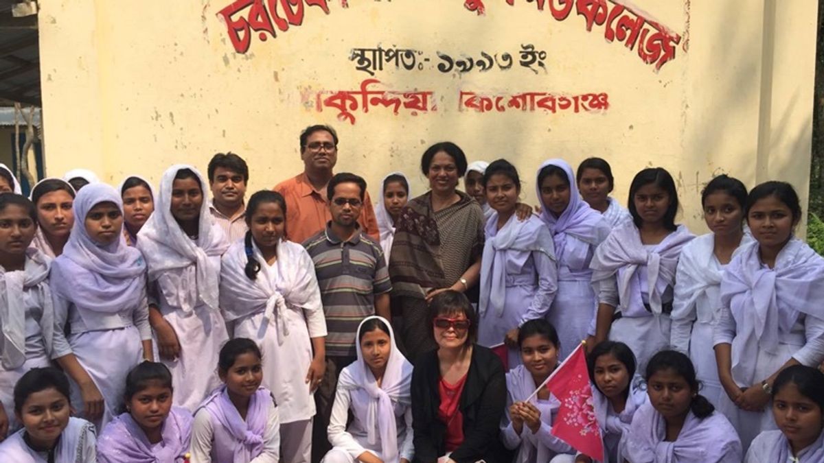 Mashuda從2014年,透過腳踏車計畫以及空手道課程培力女孩。(圖/作者提供) Mashuda從2014年,透過腳踏車計畫以及空手道課程培力女孩。(圖/作者提供)