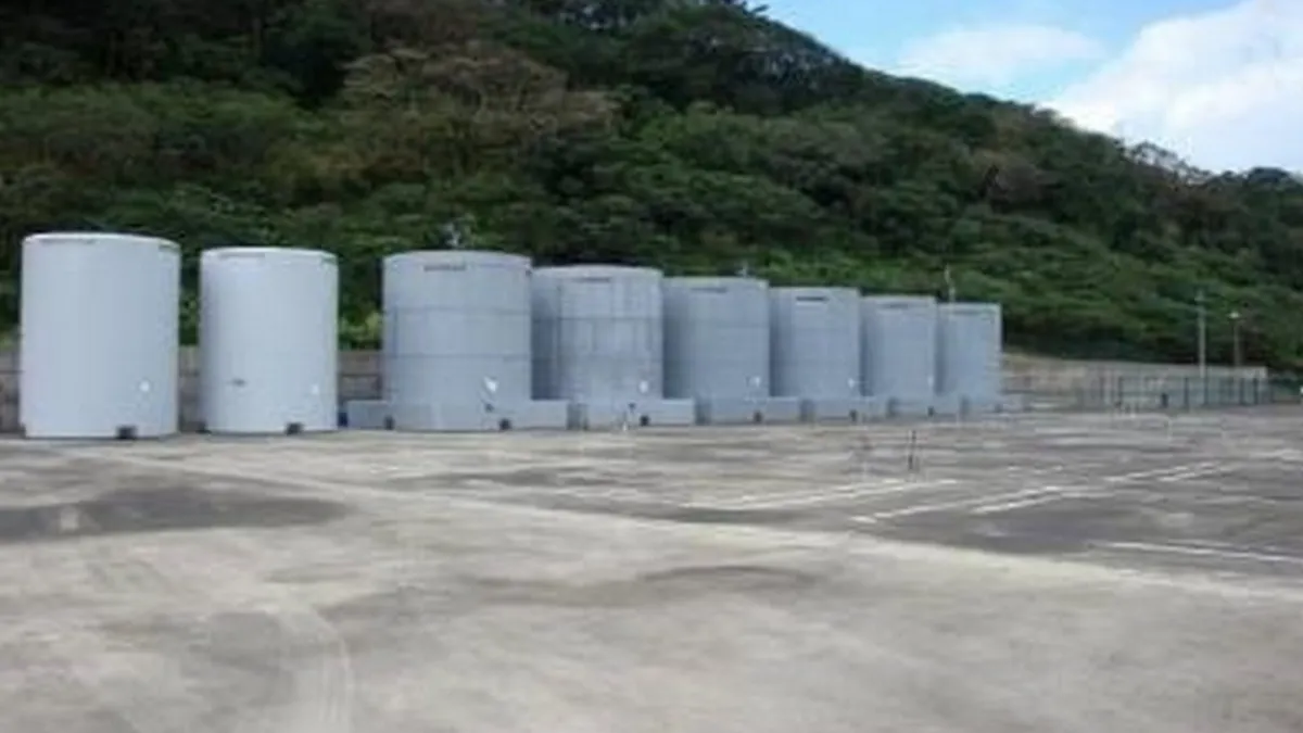 核一廠一期乾貯採露天設計,緊鄰山坡地讓地方及環團都不放心。(台電提供)