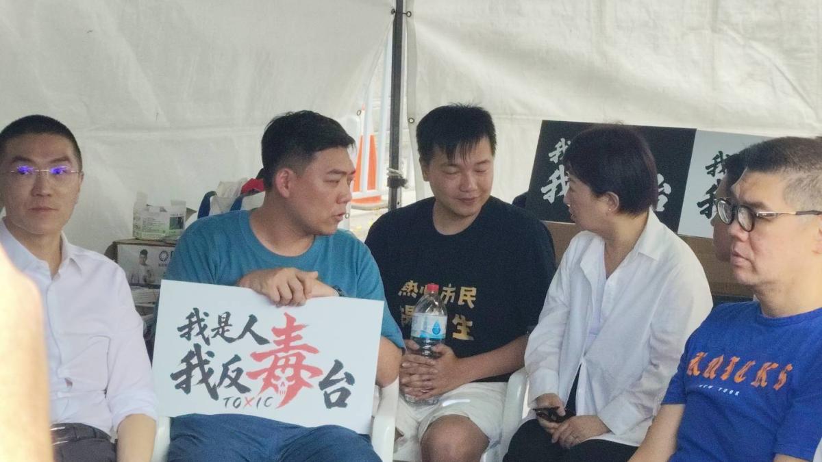 中聯毒油案延燒!盧秀燕探視絕食藍青年 預告將召開「反毒油國是會議」