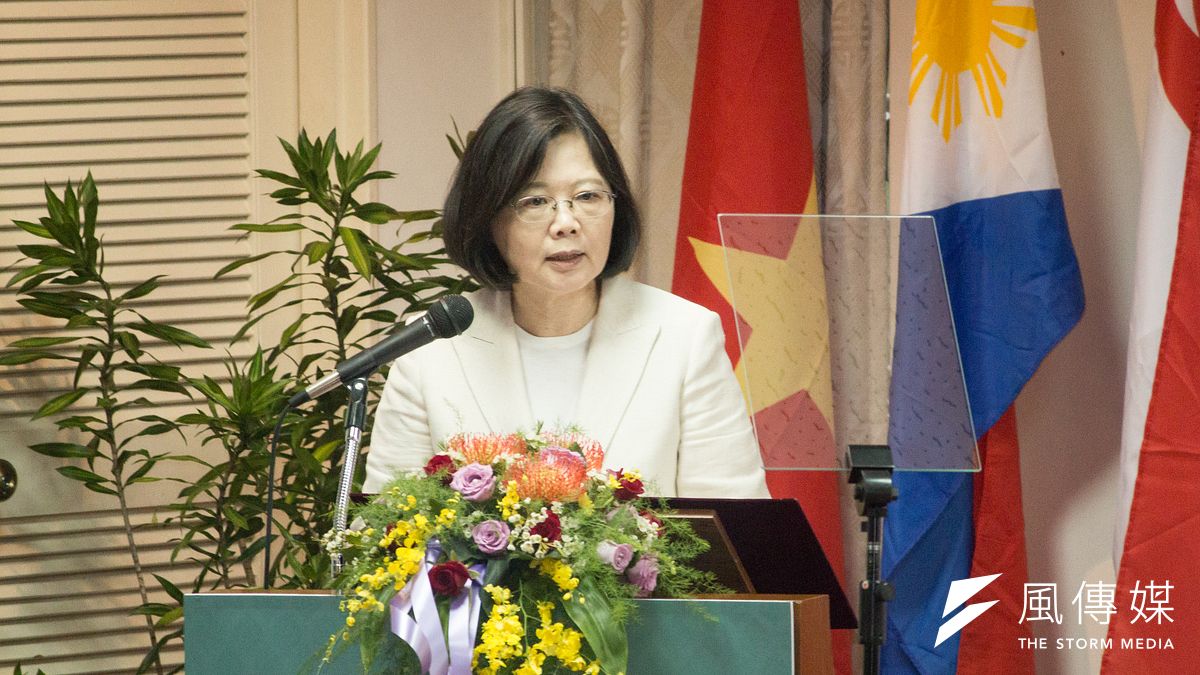 總統蔡英文22日上午出席2016年台灣的東南亞區域研究研討會。(李振均攝) 總統蔡英文22日上午出席2016年台灣的東南亞區域研究研討會。(李振均攝)