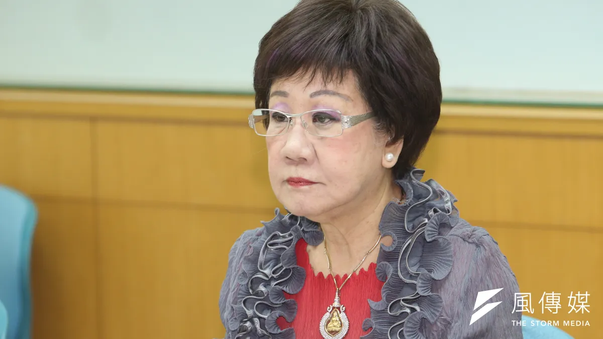 前副總統呂秀蓮出席「1124過後:台灣新政局素描」記者會。(陳明仁攝)