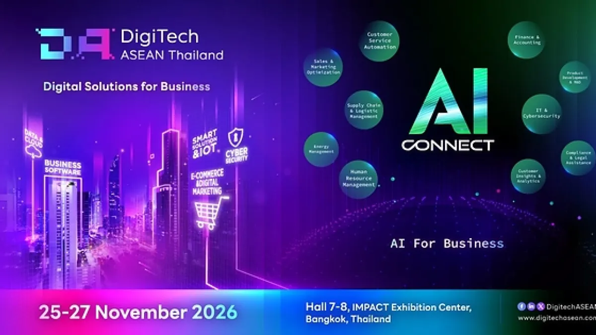 DigiTech ASEAN Thailand & AI Connect 2026 Returns to Connect Technology Leaders, AI Innovators, and Business Decision-Makers across ASEAN