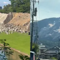 熊本でマグニチュード7.1の地震が発生し、SNSには土砂崩れの様子を捉えた映像が投稿された。熊本城の一部でも被害が出たと報じられている。(写真/Xより) 熊本でマグニチュード7.1の地震が発生し、SNSには土砂崩れの様子を捉えた映像が投稿された。熊本城の一部でも被害が出たと報じられている。(写真/Xより)