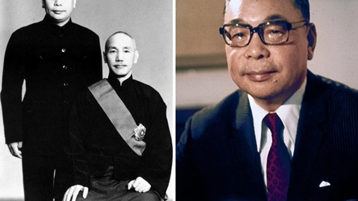 統治台灣近半世紀的「蔣家王朝」,為何最終只能被迫解嚴、斷送統治?這些日記與檔案資料,勾勒出蔣經國晚年的兩大巨變...(左圖取自wikimedia commons,右圖來源行政院珍貴史料展示室歷任院長官方肖像)