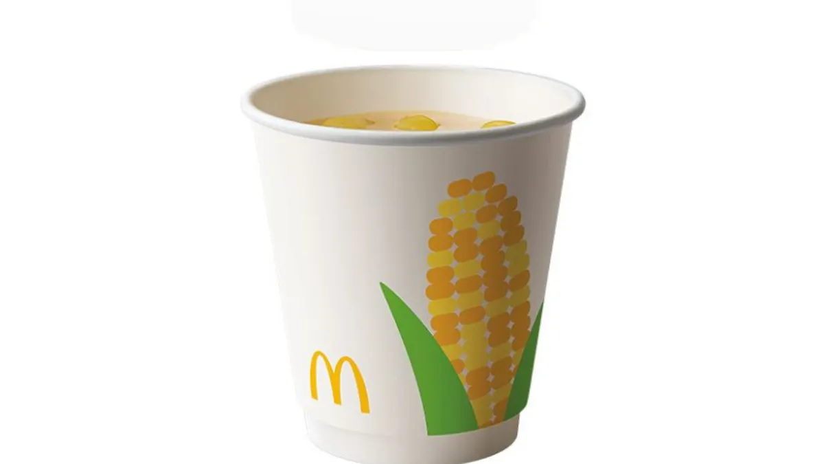 玉米濃湯被台灣人視為速食店基本選項的湯品,實際上台灣是全球麥當勞中唯一販售的國家。(圖/擷取自麥當勞官網) 玉米濃湯被台灣人視為速食店基本選項的湯品,實際上台灣是全球麥當勞中唯一販售的國家。(圖/擷取自麥當勞官網)