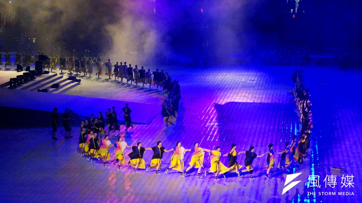 世大運開幕表演,以原住民元素為主軸,讓人驚艷。(顏麟宇攝) 世大運開幕表演,以原住民元素為主軸,讓人驚艷。(顏麟宇攝)