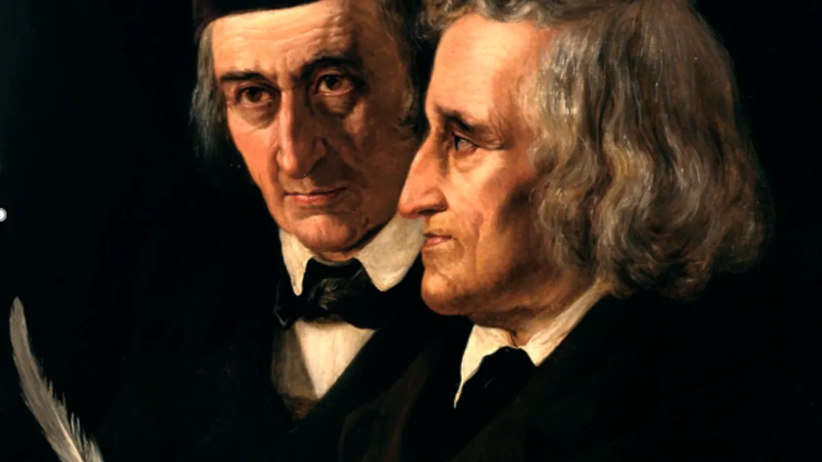 圖為格林兄弟,左為威廉・格林,右為雅各布・格林。(圖/維基百科) 圖為格林兄弟,左為威廉・格林,右為雅各布・格林。(圖/維基百科)