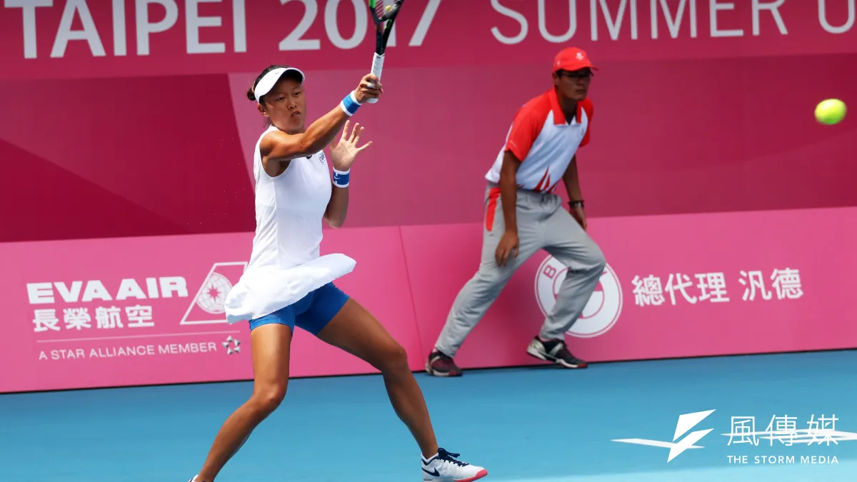 中華網球女子單打選手張凱貞27日上午3小時高溫曝曬及苦戰後,明日將對決泰國強敵Luksika Kumkhum。(資料照,蘇仲泓攝)