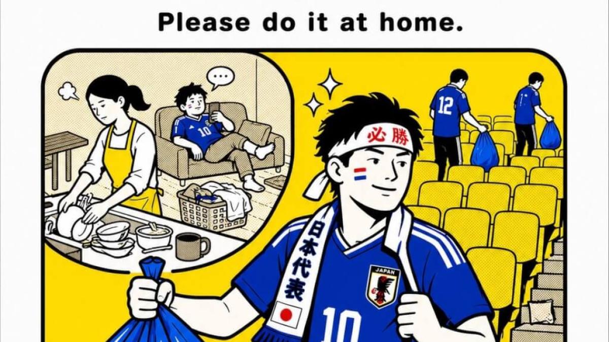 人人都想拯救世界,卻沒人幫媽媽洗碗?一張海報戳破日本男性「家務懶惰」真相