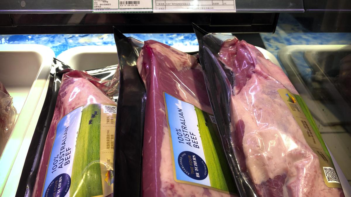 配額提前用光! 中國將對澳洲牛肉加徵55%關稅
