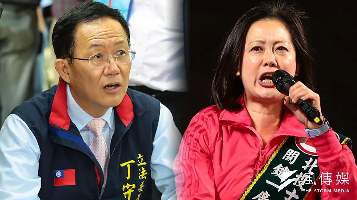 台北市第二選區的國民黨丁守中(左)與民進黨吳思瑤立委之戰,目前已成為台北市最激戰的選區。(資料照,顏麟宇攝/圖片合成:風傳媒)