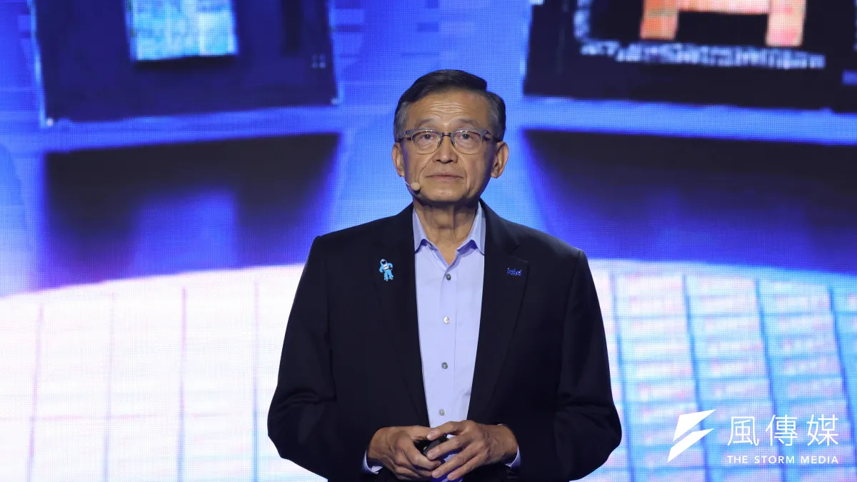 Intel執行長陳立武於COMPUTEX 2026發表主題演講。(陳品佑攝)