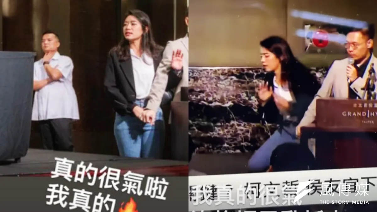 27歲的國民黨發言人楊智伃指控郭辦發言人黃士修「亂抓人」。(圖/翻攝自楊智伃IG公開限動)