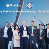 Envision Energy Secures TÜV SÜD Certificate for Wind Farm Control System, Strengthening Long-Term Resilience for Future Energy Systems Envision Energy Secures TÜV SÜD Certificate for Wind Farm Control System, Strengthening Long-Term Resilience for Future Energy Systems