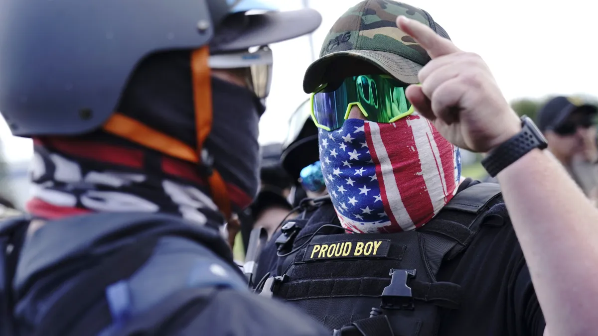 美國極右翼組織、川普死忠支持者「驕傲男孩」(Proud Boys),經常鼓吹以暴力對抗自由派(AP)