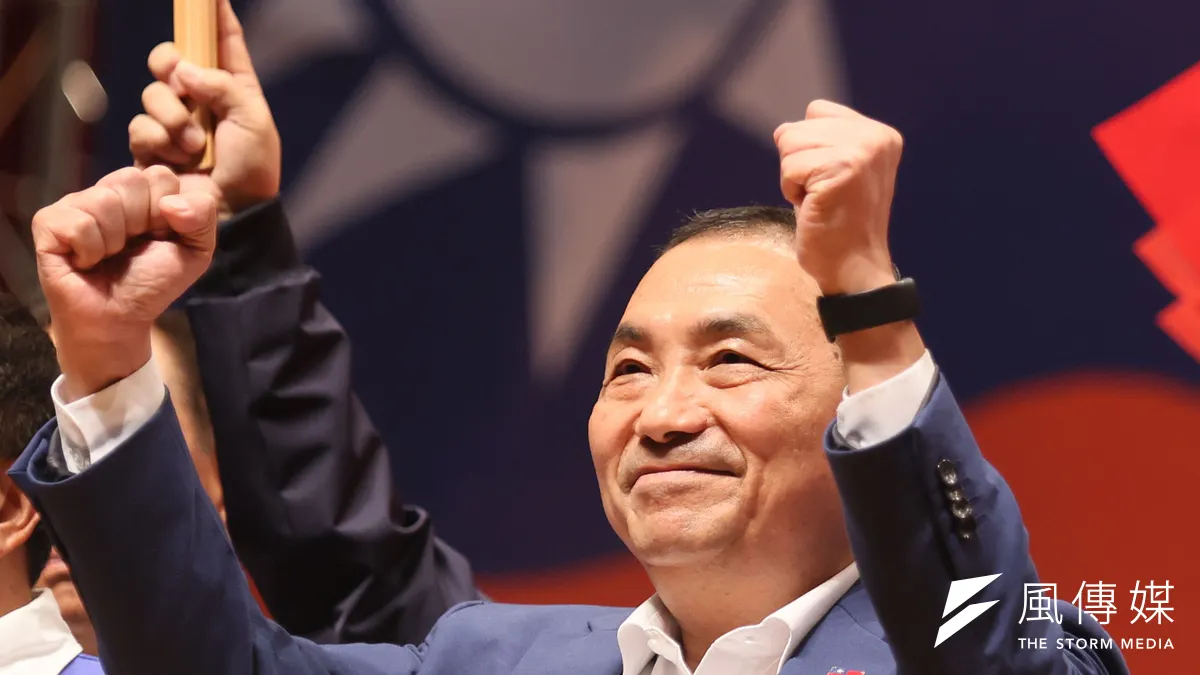 國民黨總統參選人侯友宜強化政策訴求中間選民。(柯承惠攝)