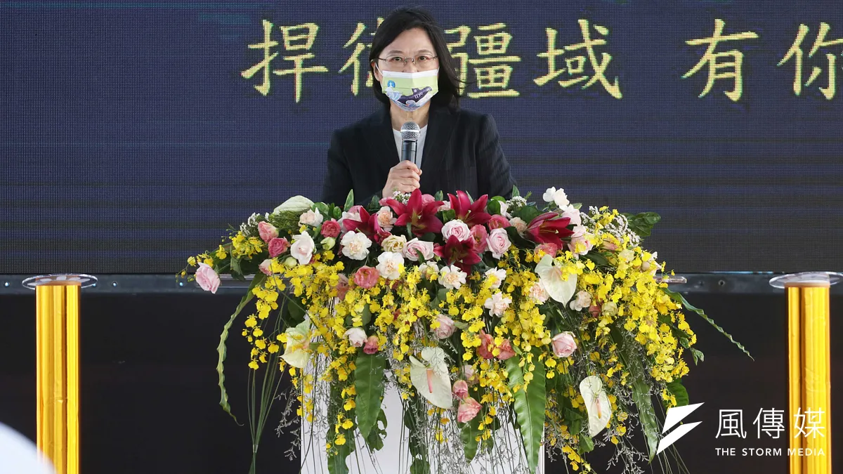 總統蔡英文11月24日上午前往高雄台船公司,主持潛艦國造廠房啟用典禮。(蘇仲泓攝) 總統蔡英文11月24日上午前往高雄台船公司,主持潛艦國造廠房啟用典禮。(蘇仲泓攝)