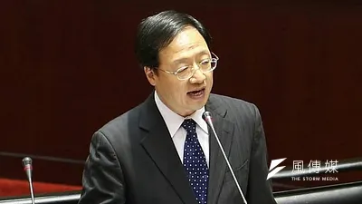 行政院長江宜樺23日列席立法院報告治水預算。(吳逸驊攝)