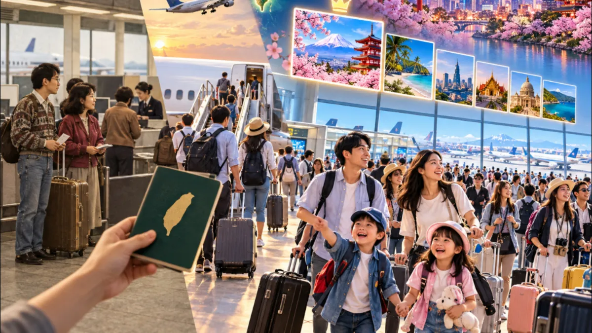 如今出國旅遊已成為不少台灣人的生活選擇,日本更是熱門目的地,但約30年前的情況卻大不相同。(示意圖/AI生成)