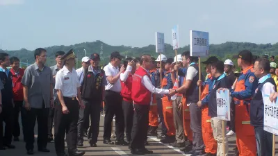 苗縣災害防救演習逼真 行政院長肯定落實演練