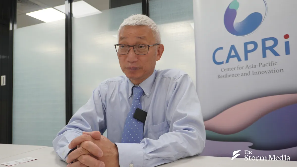 China Watcher, Prof. Pei Minxin of Claremont McKenna College speaks with Storm Media in an exclusive interview in Taipei on May 26. (Photo: Chang Yu-ping)