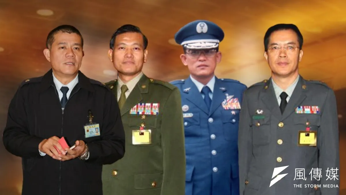 國軍原住民將領至今僅7人,左起為陳金龍、高甯松、高巍和、張維亞。(余志偉攝、取自網路/影像合成:風傳媒)