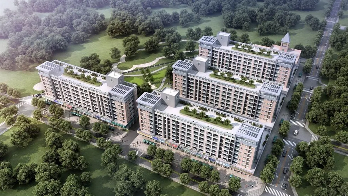 彰化縣政府自籌辦立興蓋第一座青年住宅模擬圖。(圖/彰化縣議會)