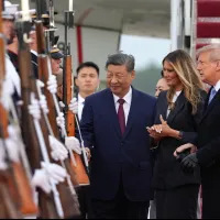President Trump's red carpet welcome for Xi Jinping has drawn sharp criticism from congressional Republicans and Democrats alike. (AP) President Trump's red carpet welcome for Xi Jinping has drawn sharp criticism from congressional Republicans and Democrats alike. (AP)