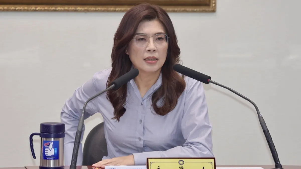 鄭 國民黨主席鄭麗文(圖)17日在中央黨部舉行訪美返台中外記者會。(中央社)