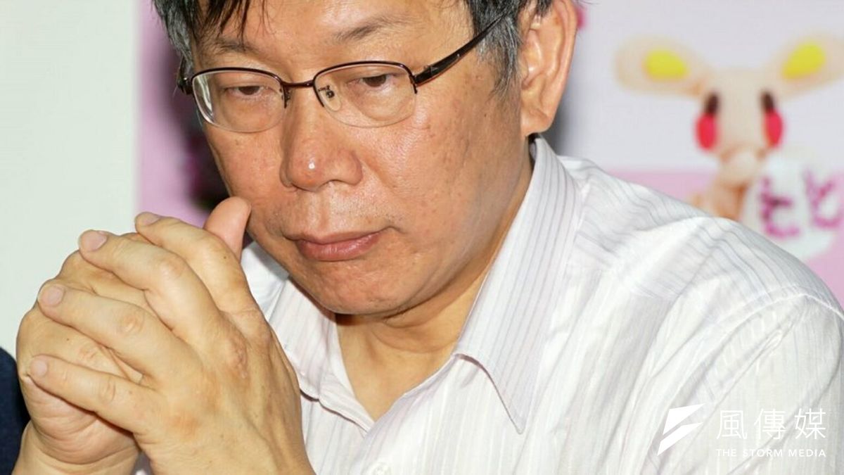 台北市長柯文哲上午出席乳癌防治基金會活動。(蘇仲泓攝) 台北市長柯文哲上午出席乳癌防治基金會活動。(蘇仲泓攝)