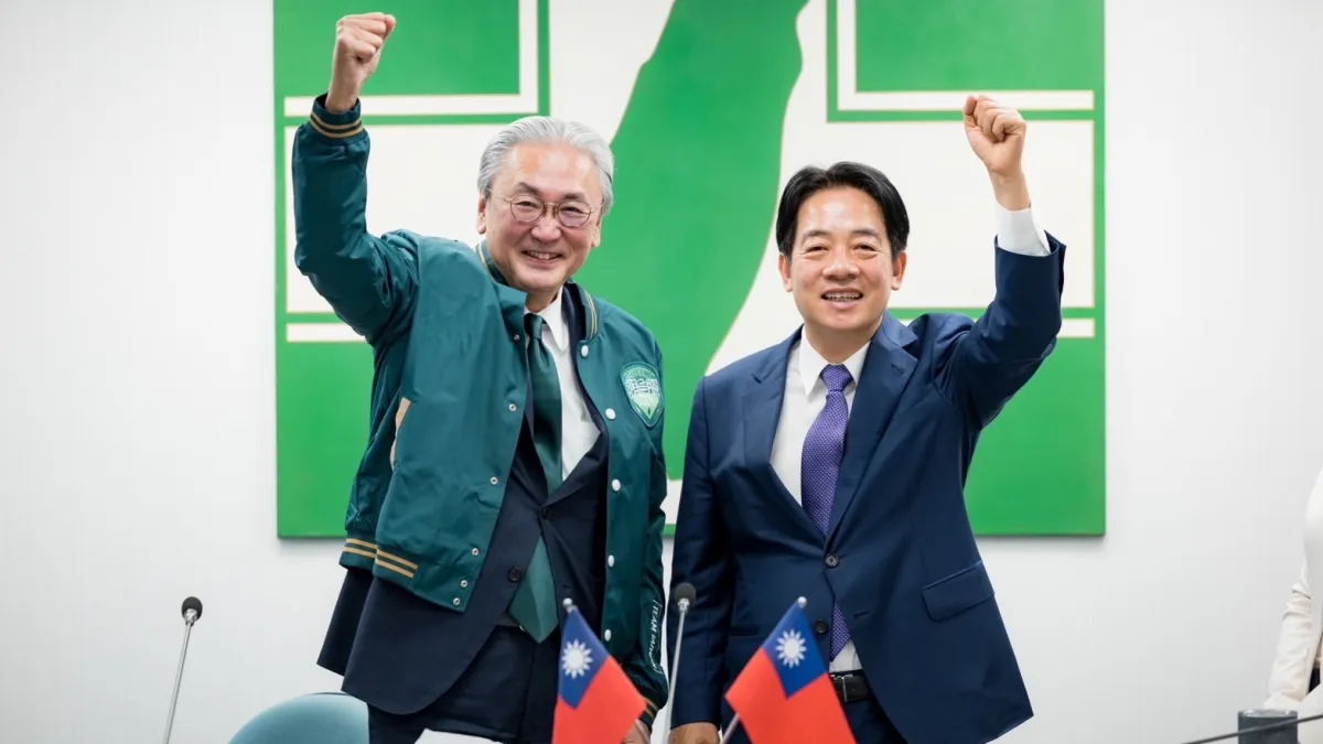 20240114-賴清德與蕭美琴今(14)日接見日華懇談會會長古屋圭司議員及幹事長代行金子恭之。(民進黨提供)