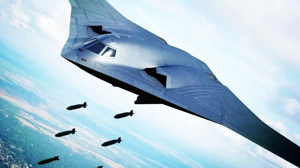 轟-20想像圖。(翻攝微博) 轟-20想像圖。(翻攝微博)