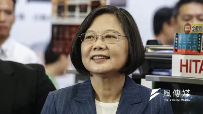 總統蔡英文周末接連兩天在台中跑行程,7日將出席國際青年商會中華民國總會在台中競總舉辦的後援會成立大會。(資料照,陳品佑攝)