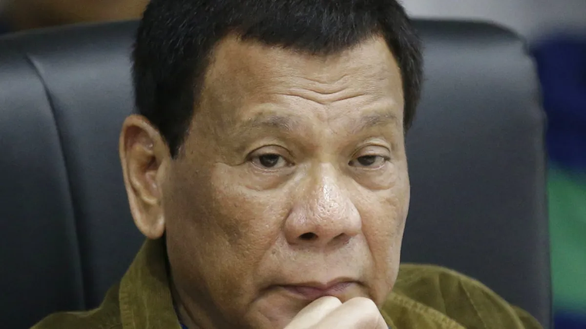 菲律賓總統杜特蒂驚爆自己赴醫院檢查,有可能罹癌。(AP)