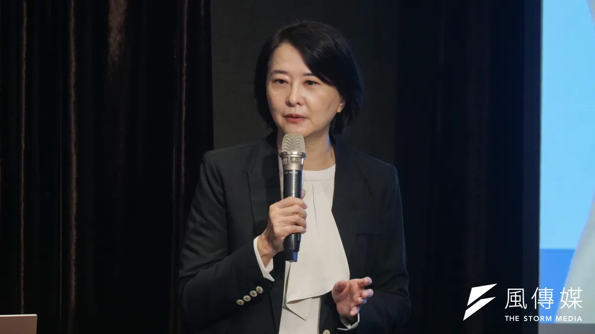 長風基金會舉辦「突破論壇」,圖為立委王鴻薇發言。(蔡親傑攝)