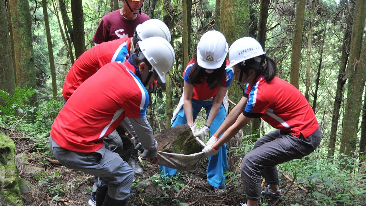 觸口自然教育中心木屑步道手作樂 自然舒適又環保 觸口自然教育中心木屑步道手作樂 自然舒適又環保
