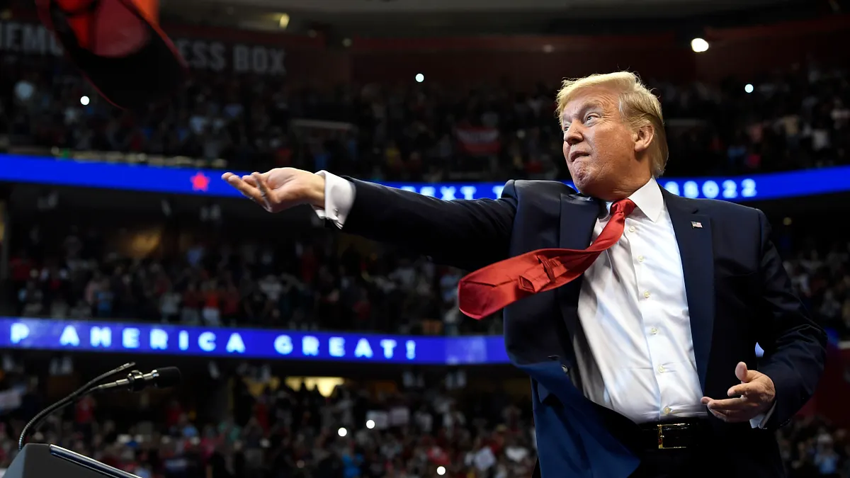 美國這次關切台灣大選的力度前所未有,圖為美國總統川普。(AP)