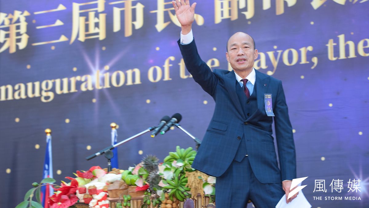 高雄市長韓國瑜就職,競選模式必須切換到執政模式。(顏麟宇攝) 高雄市長韓國瑜就職,競選模式必須切換到執政模式。(顏麟宇攝)