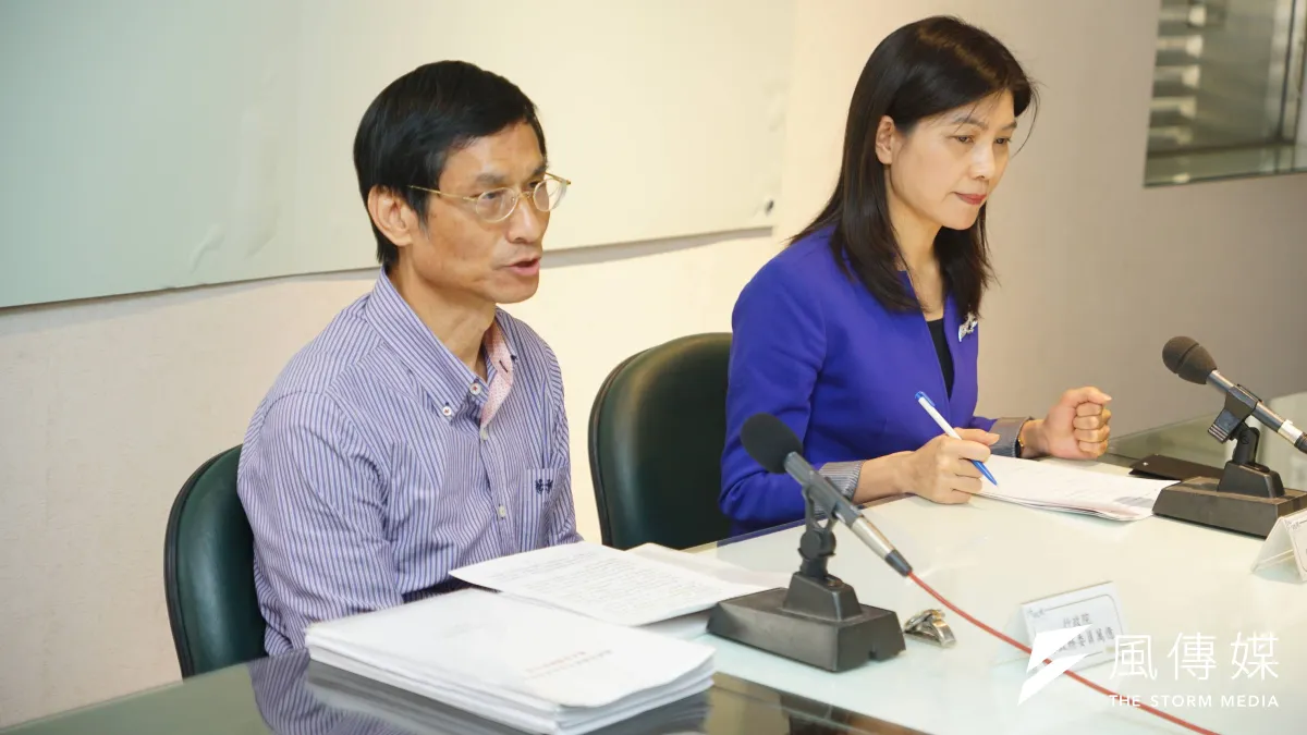 年金改革國是會議記者會,政委林萬億發言。(盧逸峰攝)